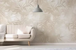 Papier peint panoramique Ombres bambous, Beige 150 x 250cm-Acte Déco Discount