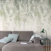 Papier peint panoramique intissé feuillage vert, 2 lés, L.280 x l.159 cm Wisteria-Grandeco Outlet