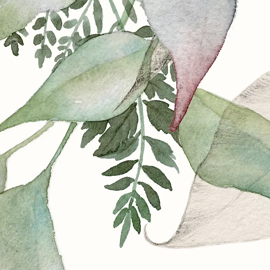 Papier peint panoramique Esprit nature, Crême 300 x 250cm-Acte Déco New