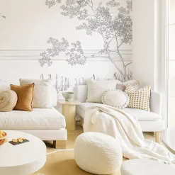 Acte Déco Papier peint panoramique Côtes Sauvages, Noir et blanc 525 x 250cm