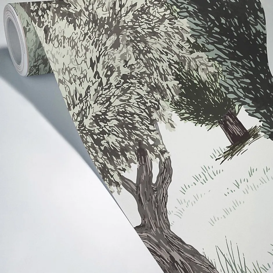 99DECO Papier peint panoramique - Tivoli - Vert - intissé : 150g/m² - 7 lés : 336x270cm