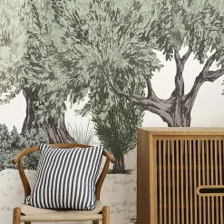 99DECO Papier peint panoramique - Tivoli - Vert - intissé : 150g/m² - 7 lés : 336x270cm