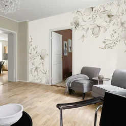 Papier peint panoramique Azulejos, Beige 225 x 250cm-Acte Déco Outlet