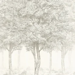 Papier peint panoramique Intissé Sunste gris clair 200 x 280 cm-GoodHome Best