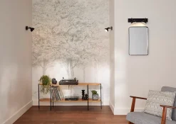 Papier peint panoramique Intissé Sunste gris clair 200 x 280 cm-GoodHome Best