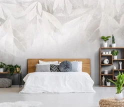 Papier Peint Panoramique Intissé Béton Boho 350x250 cm - Colle Inclus - Chambre et Salon - Moderne Papier Peint-Wallarena Discount