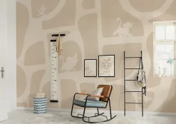 Papier peint panoramique sur intissée de - Disney The Lion King Animals and Shapes - Taille: 400 x 250 cm-Komar