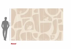 Papier peint panoramique sur intissée de - Disney The Lion King Animals and Shapes - Taille: 400 x 250 cm-Komar