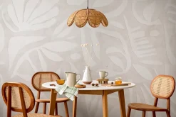 Papier peint panoramique Matis - Crème-Lé Papiers de Ninon Hot