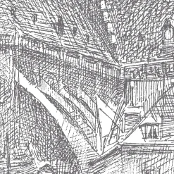 Papier peint panoramique Notre Dame - Noir-Lé Papiers de Ninon Hot