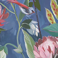 GoodHome Papier peint panoramique Intissé Turquoise ble foncé 280 x 159 cm