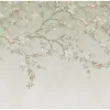 Papier peint panoramique Blossom Trail 300 x 280cm Vert sauge, beige-Art for the Home Outlet