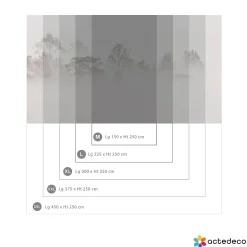 Acte Déco Papier peint panoramique Brumes matinales, Beige 375 x 250cm