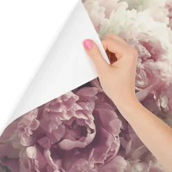 Papier Peint Photo Intissé FLEURS Pivoines Roses Pour La Chambre 450cm x 300cm-Muralo Clearance