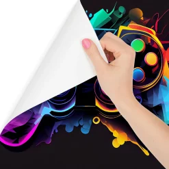 Muralo Papier Peint Photo MANETTE DE JEU Abstraction Pour Chambre D'Adolescent 180cm x 120cm