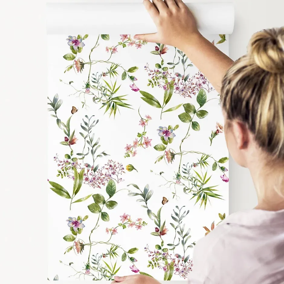 Papier Peint Pour La Chambre FLEURS De Champ Plantes-Muralo Sale
