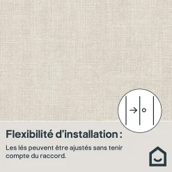 GoodHome Papier peint pré-encollé Easy Roll vinyle intissé uni grège l.53 x L.1005 cm, Coppins