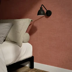 GoodHome Papier peint pré-encollé vinyle intissé uni terracotta Easy Roll Coppins l.53 x H.1005 cm