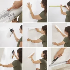 Papier peint pré-encollé vinyle intissé uni Easy Roll Bagatelle beige l.53 x H.1005 cm-GoodHome Best