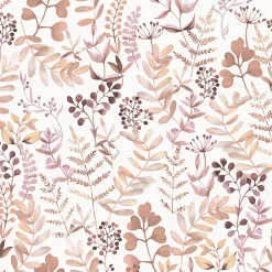 Ugepa Papier peint vinyle grainé sur intissé botanique Olivia feuillage rose L.1001 x l.53 cm Ugépa