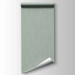 Ugepa Papier peint vinyle grainé sur intissé uni tweed vert L.1001 x l.53cm Ugèpa