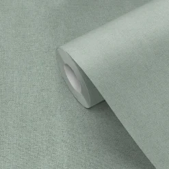 Ugepa Papier peint vinyle grainé sur intissé uni tweed vert L.1001 x l.53cm Ugèpa