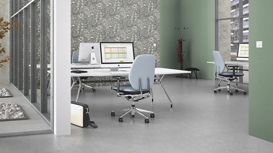 Papier peint vinyle intissé grainé fleuri Jade L.1005 x l.53cm-Rasch Hot