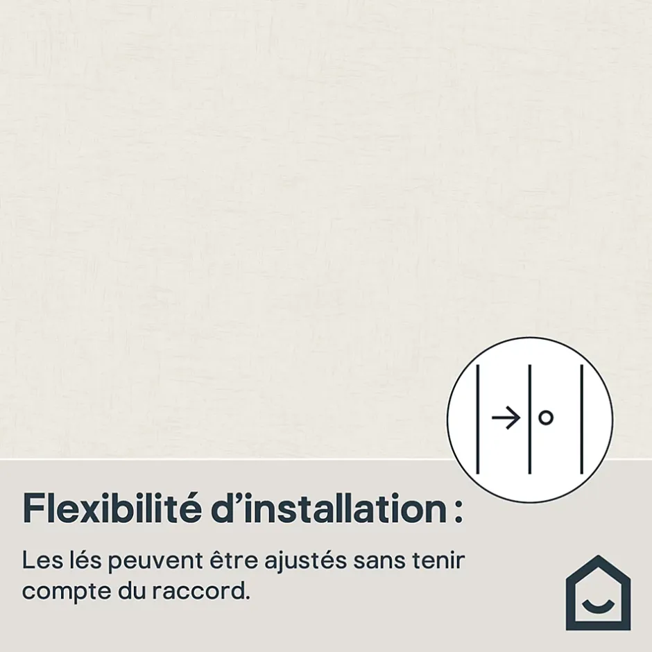 Papier peint Vinyle Intissé Moivre beige clair-GoodHome New