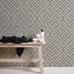 GoodHome Papier peint Vinyle Intissé Nimie crème