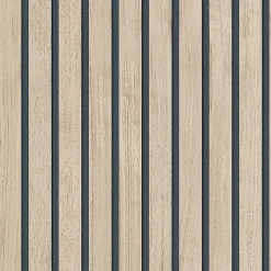 Papier peint vinyle intissé effet lattes de bois beigeL.1001 x l.53cm Ugèpa-Ugepa Hot