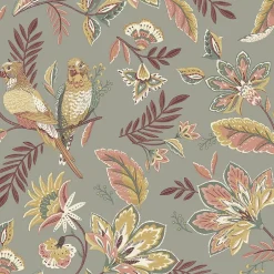 GoodHome Papier peint Vinyle Intissé Kyin Kaki