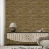 Papier peint vinyle intissé imitation bois marron L.1005 x l.53cm-Lutèce Hot