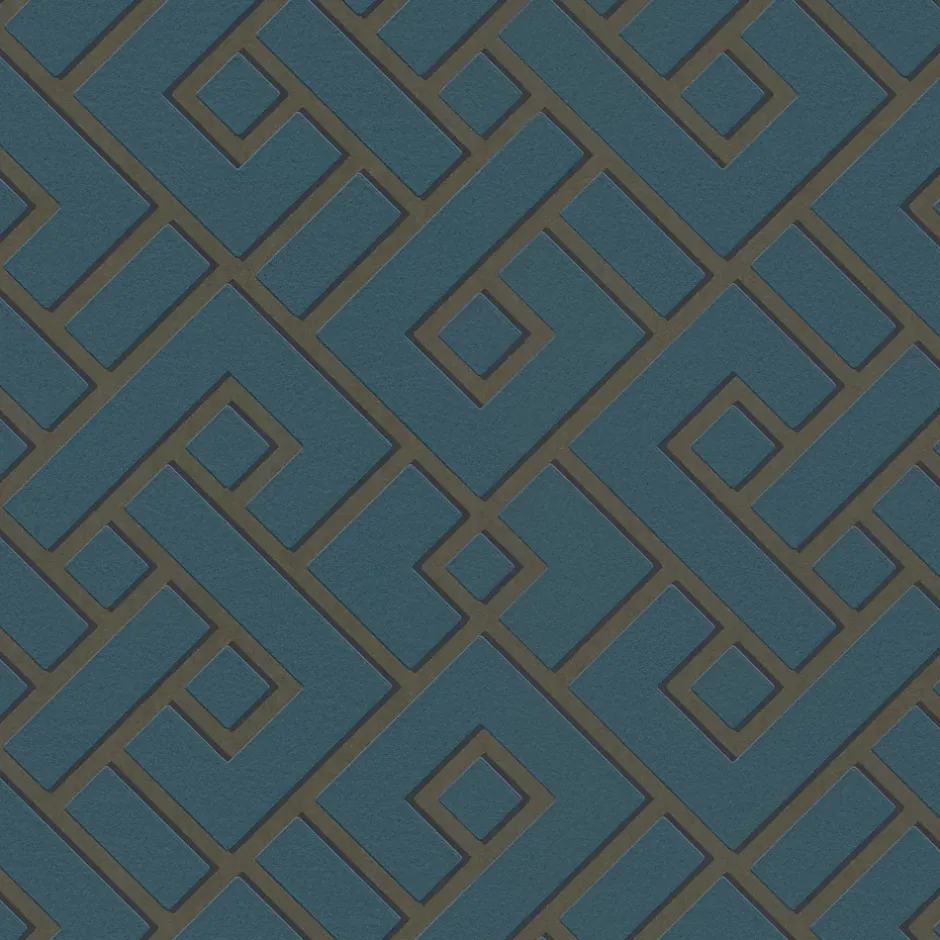 GoodHome Papier peint Vinyle Intissé Nimie vert