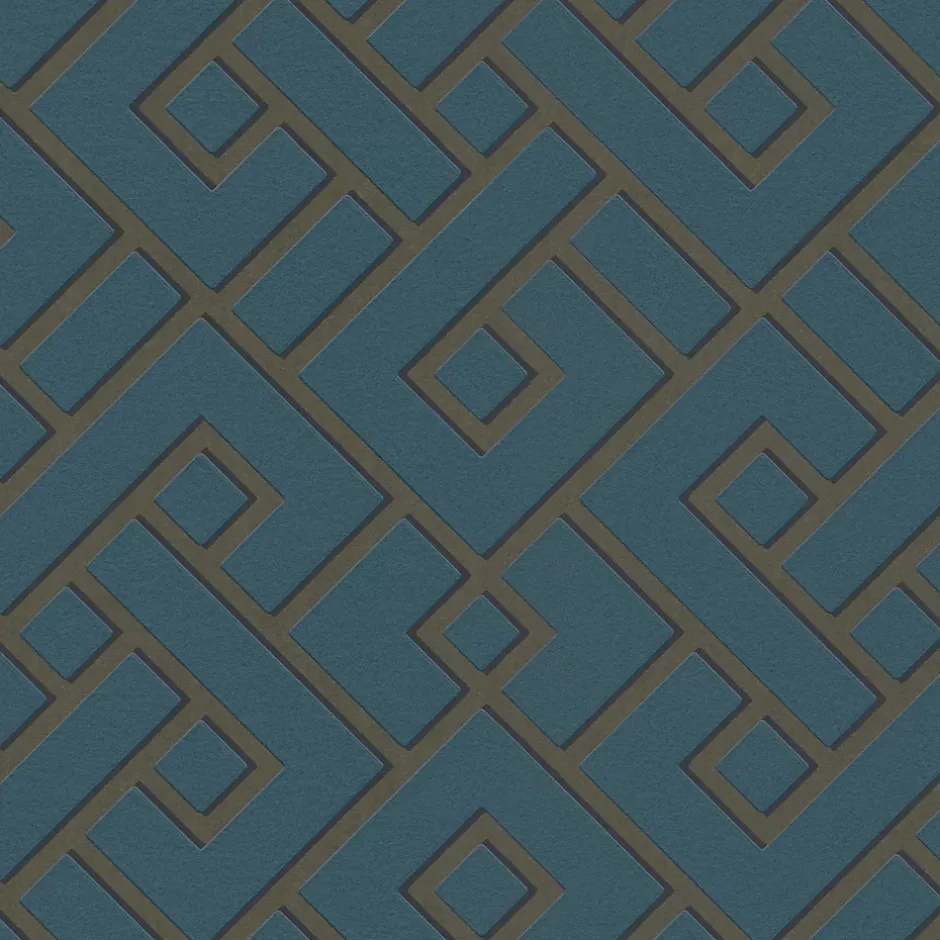 GoodHome Papier peint Vinyle Intissé Nimie vert