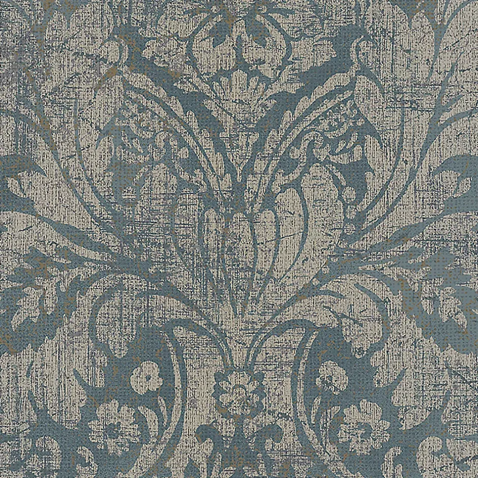 GoodHome Papier peint Vinyle Intissé Citre Sarcelle pâle