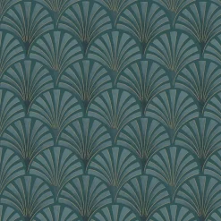 Papier peint Vinyle Intissé Nenad vert-GoodHome Clearance