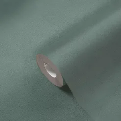 GoodHome Papier peint vinyle intissé uni bleu vert L.53 x l.1005 cm Izier