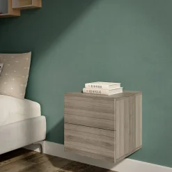 GoodHome Papier peint vinyle intissé uni bleu vert L.53 x l.1005 cm Izier