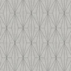 GoodHome Papier peint Vinyle Intissé Aytasi argent