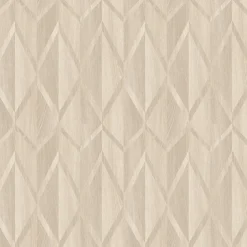 GoodHome Papier peint vinyle intissé Cassata imprimé géométrique beige L.1000 x l.53cm