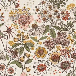 Papier peint vinyle intissé fleuri bouquet rose, beige L.1005 x l.53cm Lutèce-Lutece Best