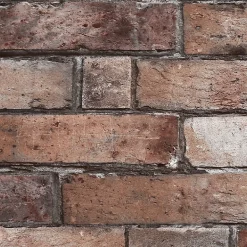 GoodHome Papier Peint Vinyle Intissé Hamat rouge