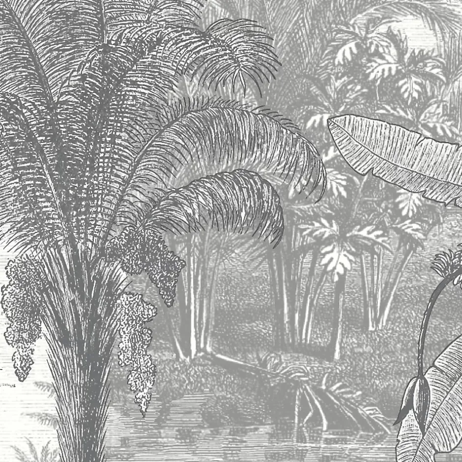 GoodHome Papier peint Vinyle Intissé Onyk gris