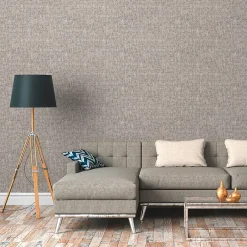 Papier peint vinyle sur intissé Coutu contemporain beige l.53 x H.1005 cm-GoodHome Online