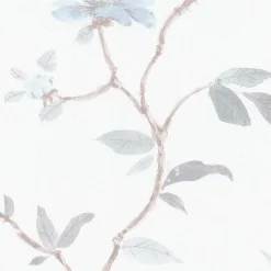 GoodHome Papier peint vinyle sur intissé Mugga bleu