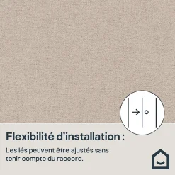 GoodHome Papier peint vinyle sur intissé Moivre gris anthracite