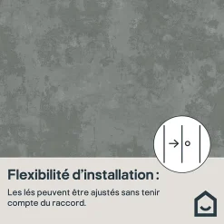 Papier peint vinyle sur intissé  Omey gris anthracite-GoodHome Outlet