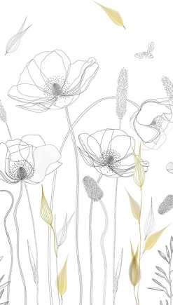 Papier peint vinyle sur intissé Fleur L.2.8 x l.1.59 m. - Réf. AS-392121-A.S. Creation Best