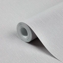 GoodHome Papier peint vinyle sur intissé Lery gris clair