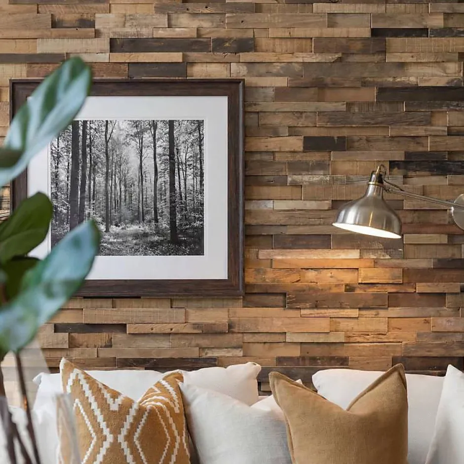 Parement bois recyclé 1,16 m2 ultra vieilli-Decoon New